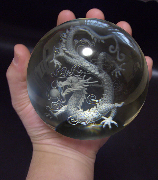 [5 claws]  Emperor Dragon - Luxury Laser - 10 cm in diameter